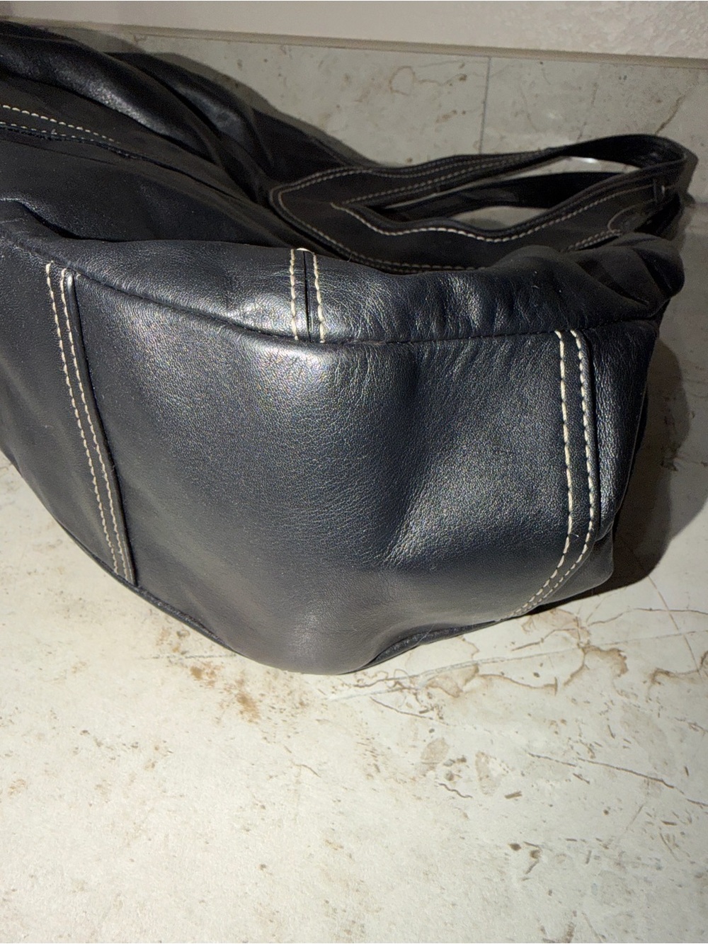 Coach Ergo Black Leather Shoulder Bag with Kisslock - Picture 7 of 14